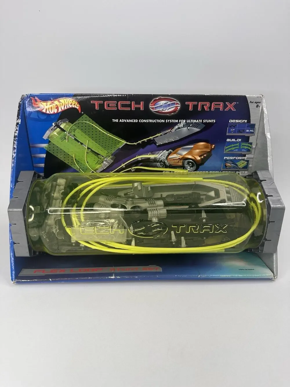Hot Wheels Tech Trax System Power Swing Stunt Flex Loop Travel To Go Case